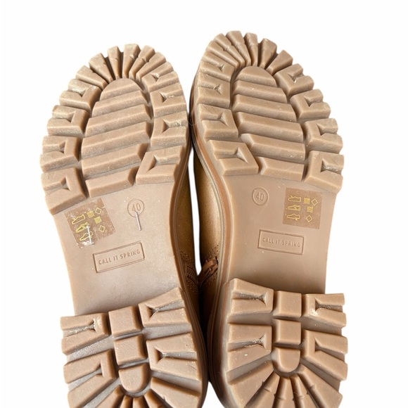 Call it Spring ladies Vegan Chunky, lace-up combat boot style-side zips-SIZE 9 - Picture 3 of 10